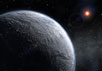 Ледяная планета у красного карлика. Фантазия художника. Изображение ESO с сайта www.nsf.gov