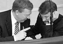  	 Алексей Кудрин и Герман Греф. Фото с сайта vzglyad.ru