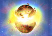 Так художник представляет себе слияние двух нейтронных звезд, приводящее к гамма-всплеску. Изображение NASA / Dana Berry с сайта www.cfa.harvard.edu
