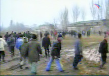 Беспорядки в Киргизии. Кадр РТР