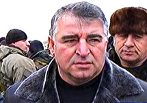 Руслан Алханов - министр внутренних дел Чечни. Кадр НТВ