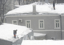 Снегопад в Москве. Фото ГРаней.Ру