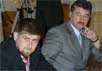 Рамзан Кадыров и Алу Алханов. Фото с сайта ''Российской газеты''