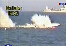 Испытания Ираном новой торпеды. Кадр иранского телевидения\НТВ