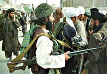 Талибский патруль в городе Мазари-Шариф. Фото из архива AP