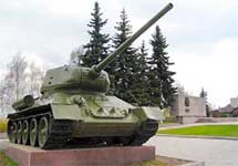 Танк Т-34. Фото с сайта  dancor.sumy.ua