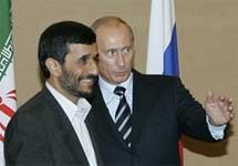 Махмуд Ахмадинеджад и Владимир Путин. Фото АР