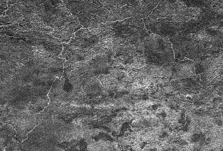 Область Ксанаду на спутнике Сатурна Титане. Изображение, полученное с помощью радара "Кассини", NASA/JPL