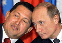 Уго Чавес и Владимир Путин. Фото с сайта Лента.Ру