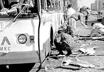 Взрыв троллейбуса в Тирасполе. Фото с сайта vzglyad.ru