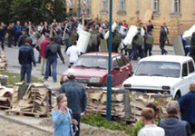 Беспорядки в Кондопоге. Фото с сайта www.cityk.ru