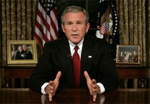 Джордж Буш обращается к нации. ФотоАР