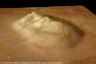 "Лицо на Марсе" в области Сидония. Изображение с сайта www.esa.int