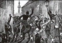 Геноцид армян в Турции. Рисунок с сайта www.hayastan.com