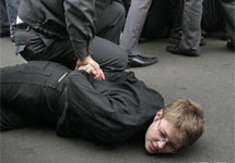 Задержание нацболов у Госдумы. Фото Д.Борко/Грани.Ру