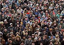 Митинг против сноса эстонских памятников. Фото РИА "Новости"