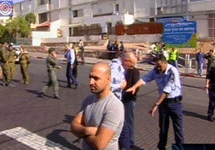 На месте теракта в Эйлате. Кадр израильского телевидения