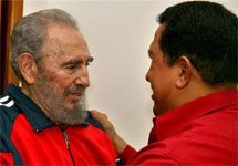 Фидель Кастро и Уго Чавес. Фото газеты Juventud Rebelde