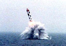 Пуск ракеты ''Булава''. Фото с сайта point.ru