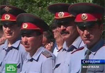 Дагестанские милиционеры. Кадр НТВ (архив)