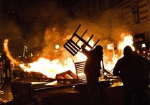 Беспорядки в Копенгагене. Фото АР