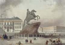 Сенатская площадь. Неизвестны художник. Изображение с сайта artrex.ru