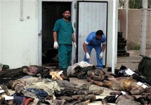 Морг в Таль-Афаре. Жерты массовой резни. Фото АР