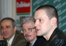 Гарри Каспаров, Эдуард Лимонов, Сергей Удальцов. Фото с сайта Каспаров.ру