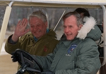 Борис Ельцин и Джордж Буш-старший. Фото АР