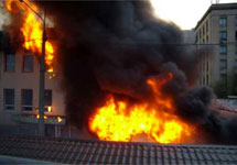 Пожар рынка в Киеве. Фото с сайта  www.expert.org.ua