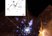 В центре этого звездного скопления находится пара звезд, обозначенных как A1, каждая из которых по своей массе превосходит любую другую звезду, для которой есть надежная оценка массы. Изображение: HST (космический телескоп "Хаббл") с сайта New Scientist