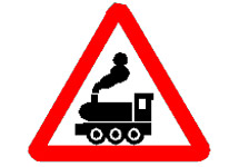 Знак железнодорожного переезда
