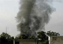 Пожар Красной мечети в Исламабаде. Фото АР