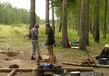 На месте лагеря в Ангарске. Кадр НТВ с сайта Newsru.com