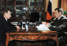 Владимир Путин и Михаил Касьянов. Фото с сайта www.ogoniok.com