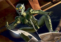 Зеленый гоблин - враг Человека-паука. Кадр из фильма "Человек-паук"