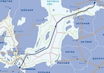 План прокладки газопровода Nord Stream. Изображение с сайта Etv24