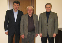 Михаил Касьянов, Владимир Буковский и Борис Немцов. Фото с сайта bukovsky2008.org