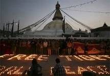 Непал. Акция в поддержку Тибета. Фото АР