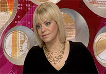 Яна Поплавская в эфире программы "Новое времечко". Кадр с сайта АТВ