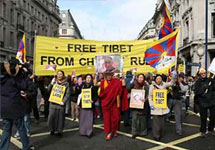 Акция в поддержку Тибета. Фото сайта blog.co.uk