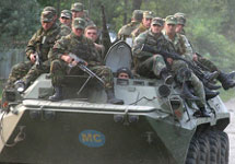 Российские войска в Южной Осетии. Фото РИА ''Новости''