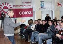 Михаил Касьянов на форуме ''Зона свободы''. Фото с сайта kasyanov.ru