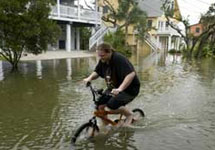 Затопленное побережье Техаса. Фото AP