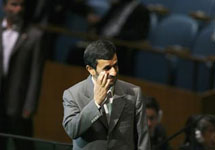 Махмуд Ахмадинежда на сессии Генассамблеи ООН. Фото Reuters