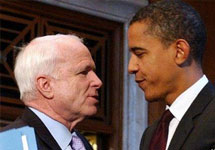 Барак Обама и Джон Маккейн. Фото АР