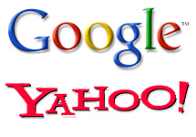 Логотипы Google и Yahoo