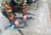 Изъятое в Дагестане оружие. Кадр НТВ