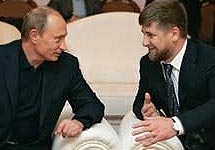 Владимир Путин и Рамзан Кадыров. Фото http://www.russiansanfran.com