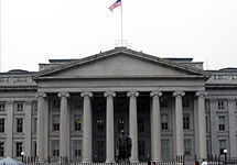 	  Здание федерального казначейства США. Фото Lenta.Ru